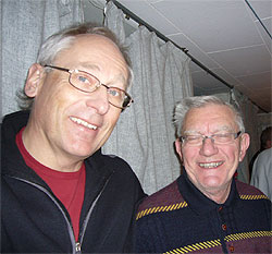 Kompisarna Lennart Deimert och Bosse Gustavsson.