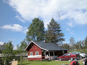 Klubbstugan i Morokulien, på gränsen mellan Norge och Sverige
